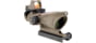 Trijicon 4x32 ACOG Rifle Scope, Dual Illuminated Red Chevron .223 Reticle w/ Colt Knob Thumbscrew Mount & LED 3.25 MOA Red Dot RMR Type 2, Cerakote FDE, 100570