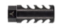 TRYBE Defense Cowl Induction Muzzle Brake, 6mm/6.5mm Creedmoor, 5/8x24, Black, TRBCIB6.58x24