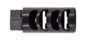 TRYBE Defense Cowl Induction Muzzle Brake, 6mm/6.5mm Creedmoor, 5/8x24, Black, TRBCIB6.58x24