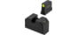 TRYBE Defense High Glow 1-Dot Tritium Night Sights for Glock 17/19/22/23/24/26/27/33/34/35/37/38/39, High, Black, 1DTSG-HI