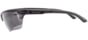 TRYBE Tactical Universal Fit Safety Glasses, Adjustable Wire Core Temples and Nose Piece, Gray Lens, Black, UFSG-GR