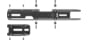 UTG Pro Drop-in Handguard/Clawmount, MP5K, Black, MTU055SSMK